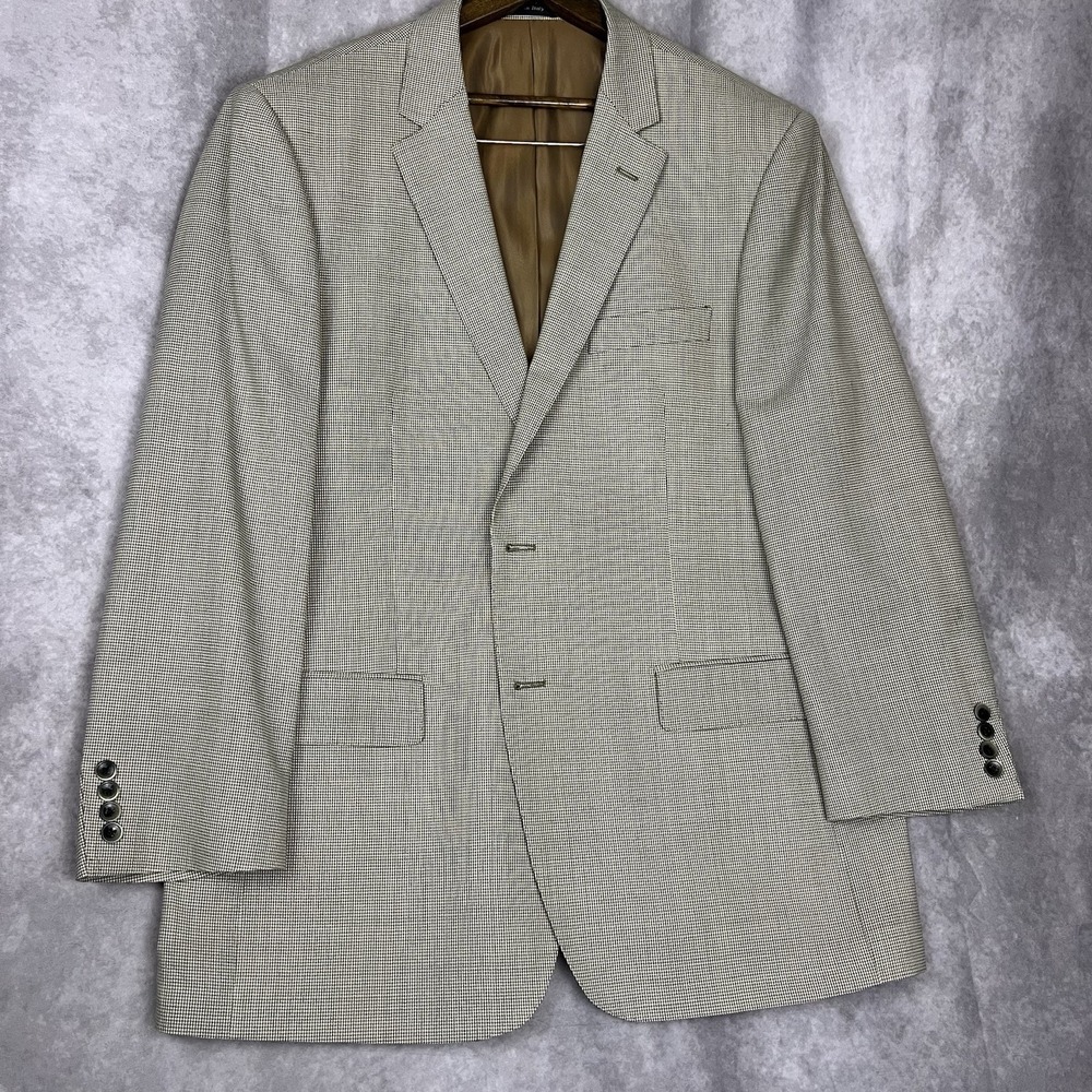 TIGLIO LUXE Mens Blazer Sport Coat Casual Jacket Italy Super 150 Wool Gray